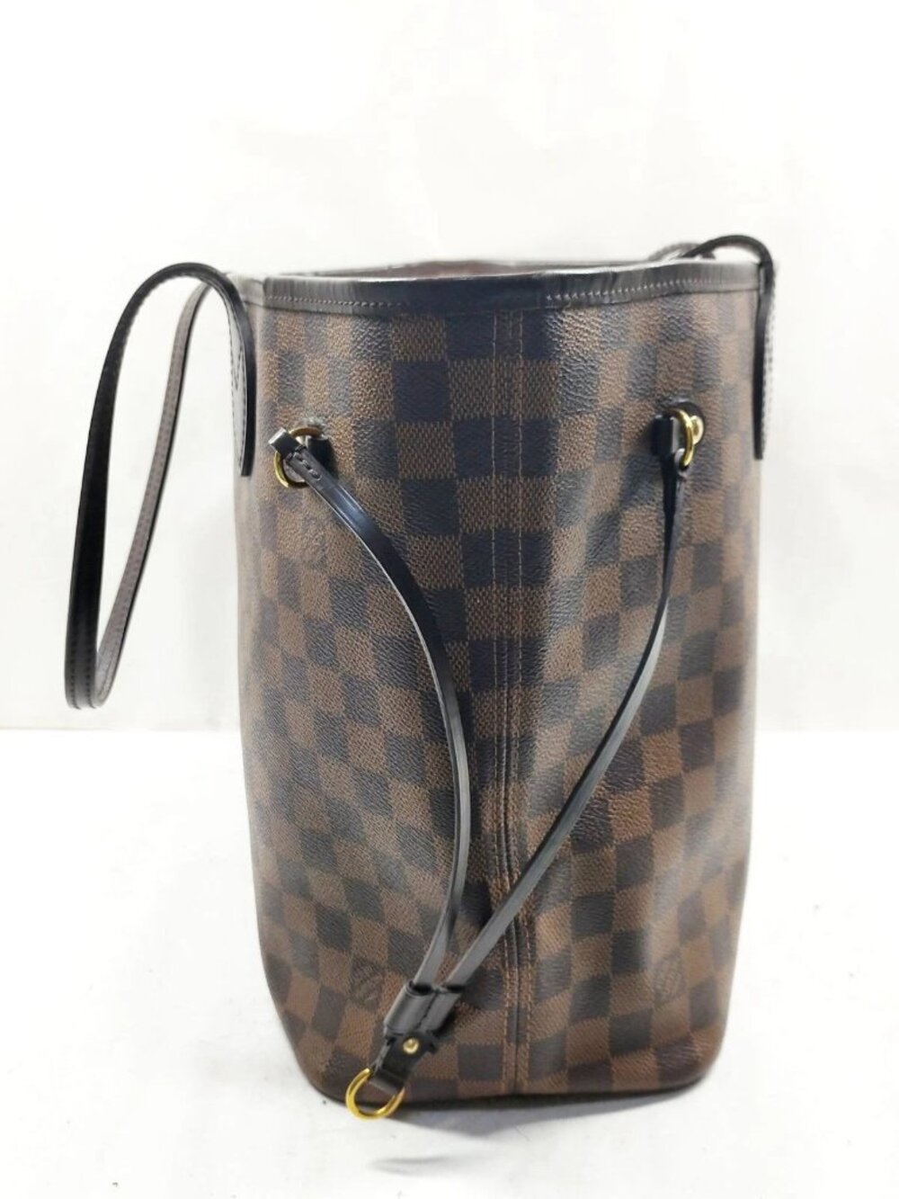 Authentic Louis Vuitton Neverfull MM Damier Ebene Tote Brown LV Shoulder Bag - Picture 5 of 16